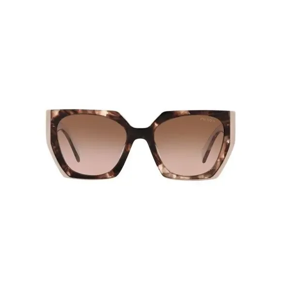 Prada Sunglasses Cateye PR 15WS 01R0A6 Tortoise Powder Pink Brown AUTHENTIC - Picture 3 of 7